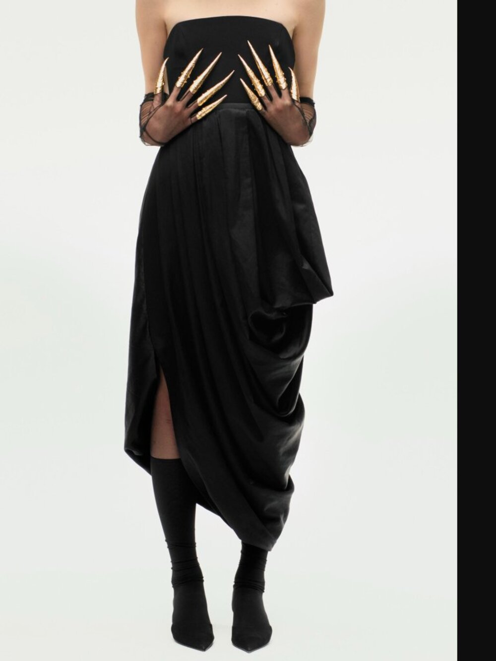 ZARA ZW COLLECTION WOMEN BLACK COMBINATION DRESS SIZE XS NWOT